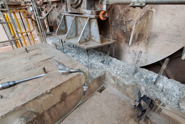 Old machinery foundation repair