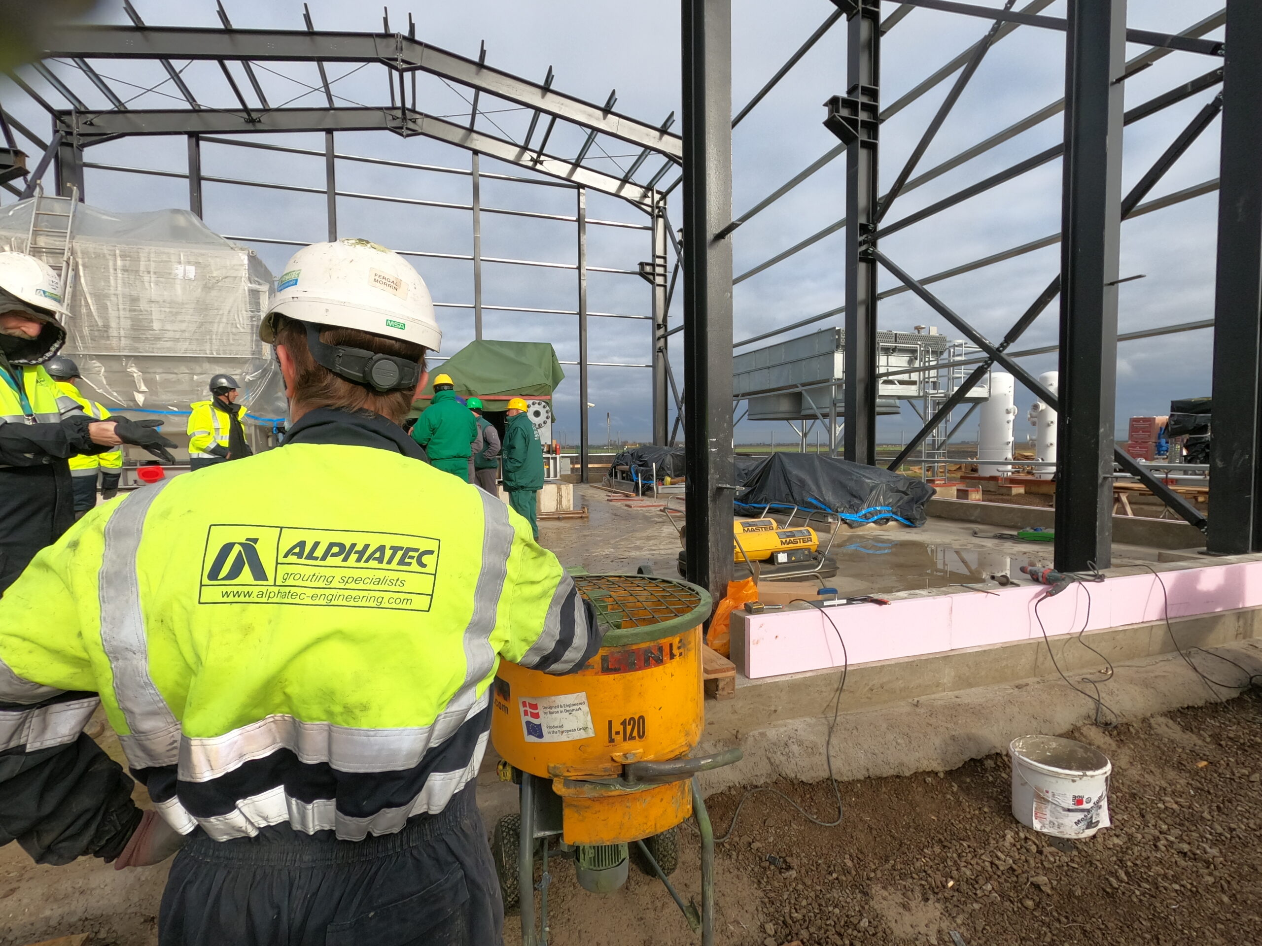 epoxy grout plays a key role in the installation of heavy machinery and assets
