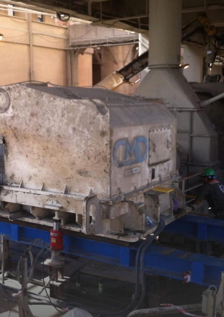 CMD Gearbox foundation rehabilitation using epoxy grout