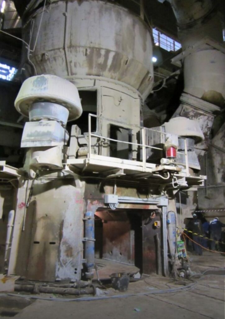roller grinding mill foundation repair and regrout using epoxy grout